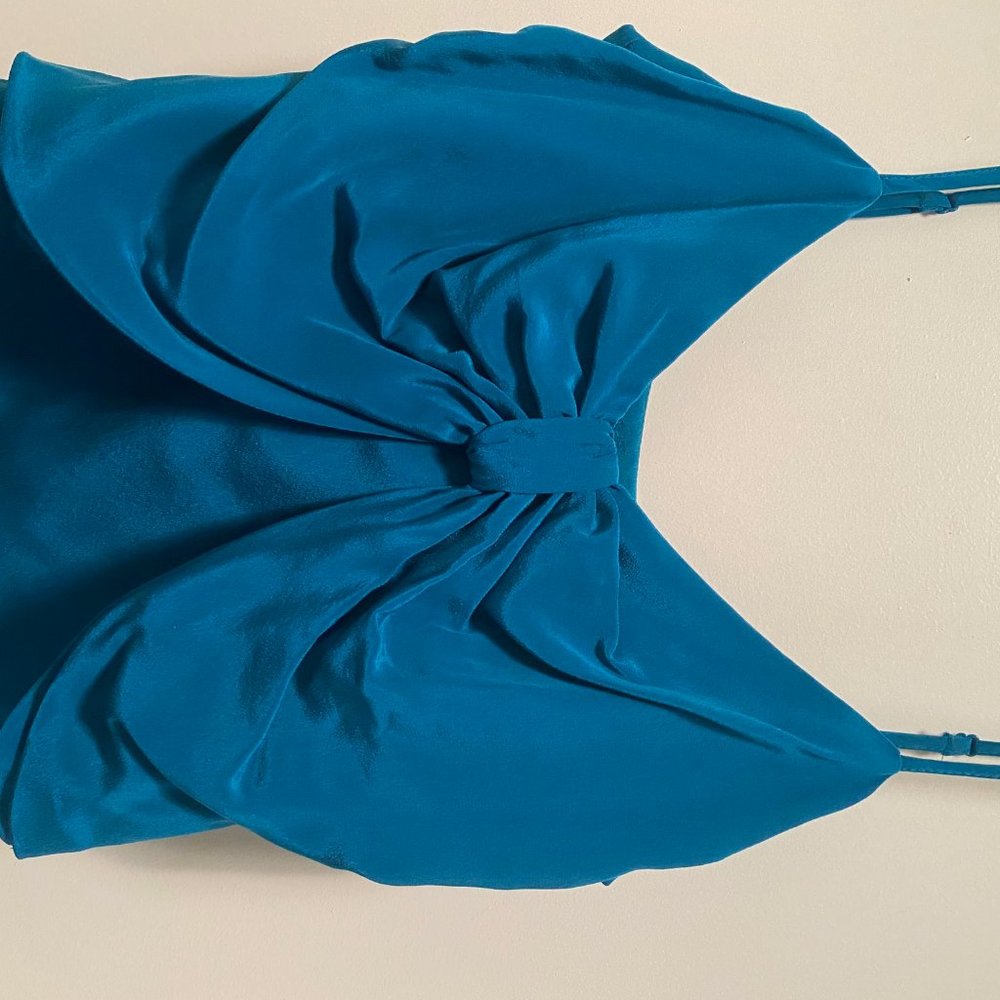 Club Monaco Teal Slip Dress - Picture 4 of 6